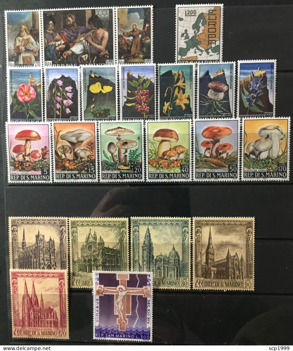 San Marino 1967 - Complete Year, 27 Stamps MNH - Neufs
