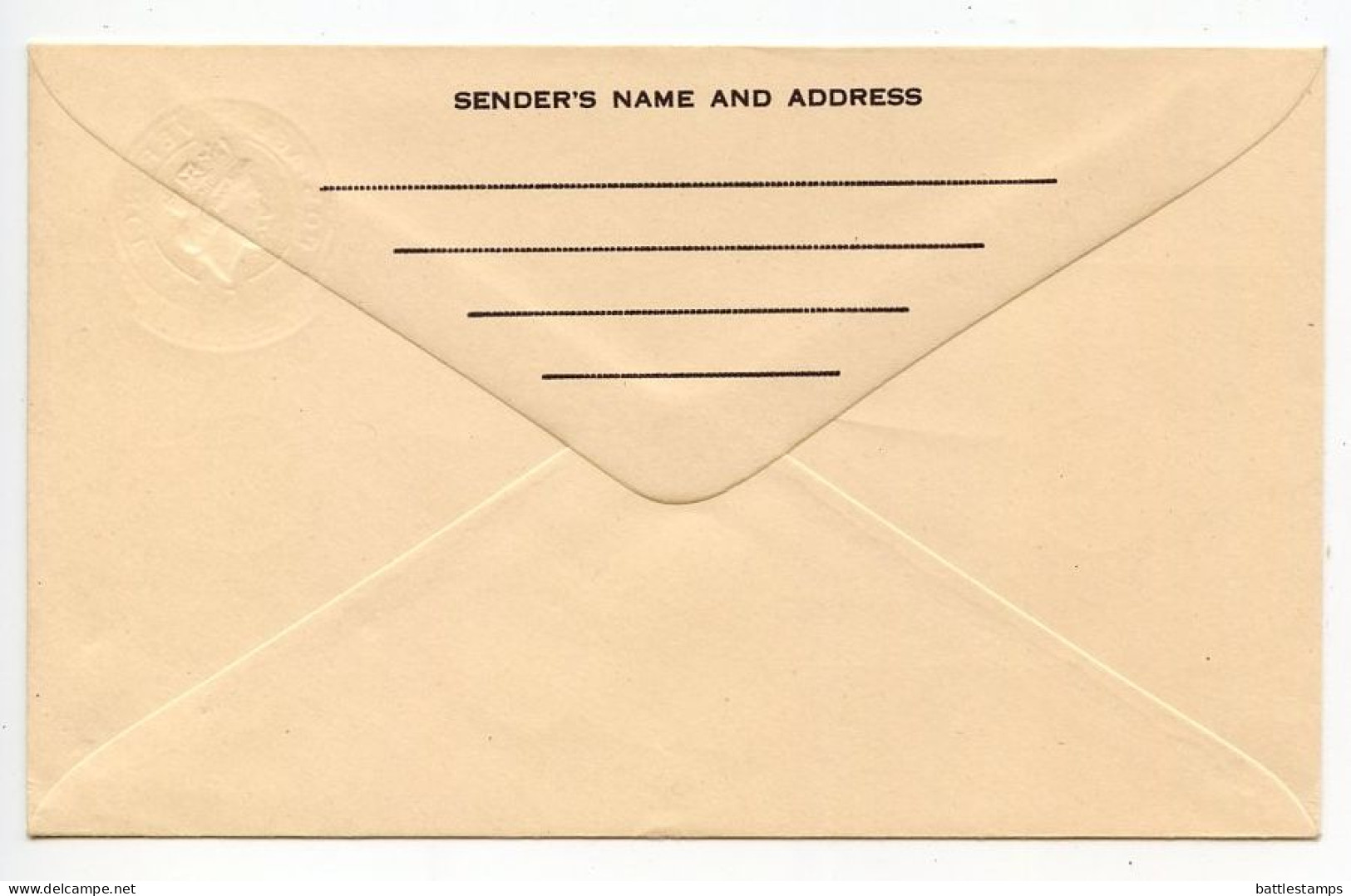 Australia 1960's Mint Postal Envelope - 5p. Queen Elizabeth II - Entiers Postaux