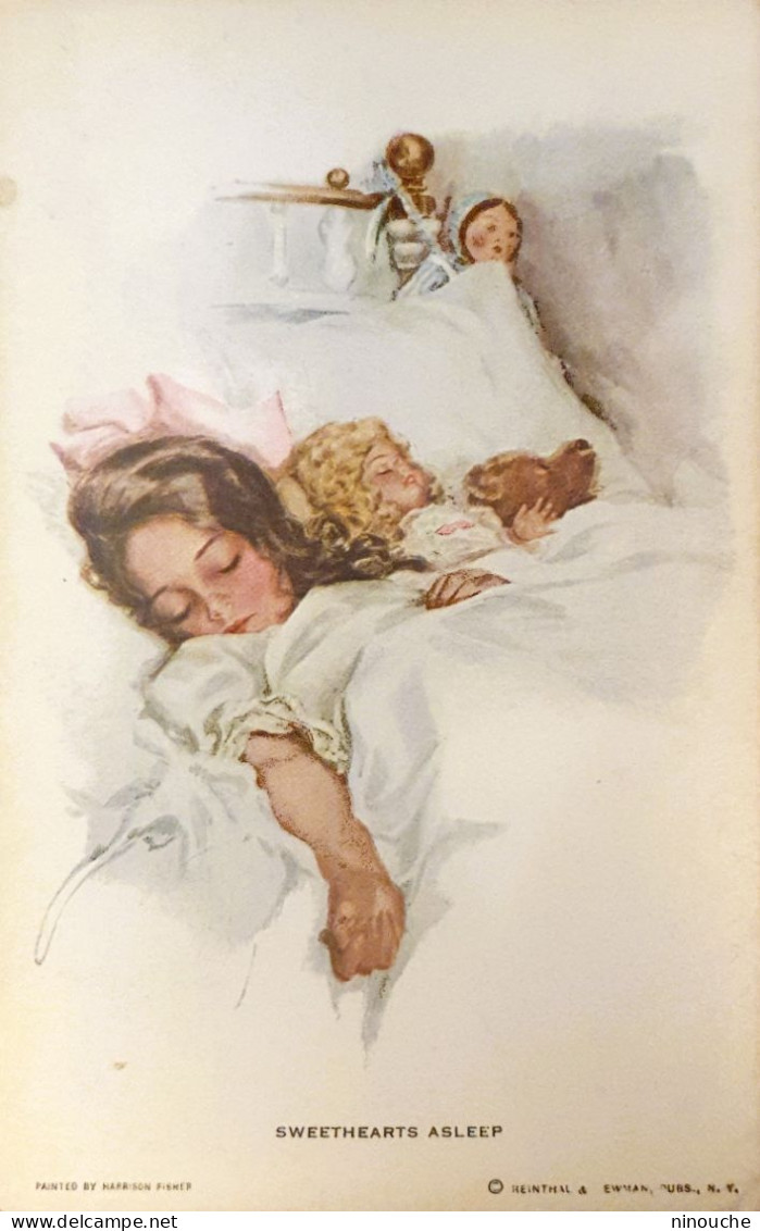 ILLUSTRATEUR / HARRISON FISHER / EDITEURS REINTHAL ET NEWMAN A NEW-YORS / SWEETHEARTS ASLEEP / N° 301 - Fisher, Harrison