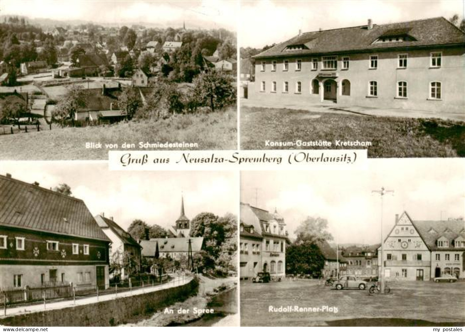 73910307 Neusalza-Spremberg Blick Von Den Schmiedesteinen Konsum Gaststaette Kre - Neusalza-Spremberg