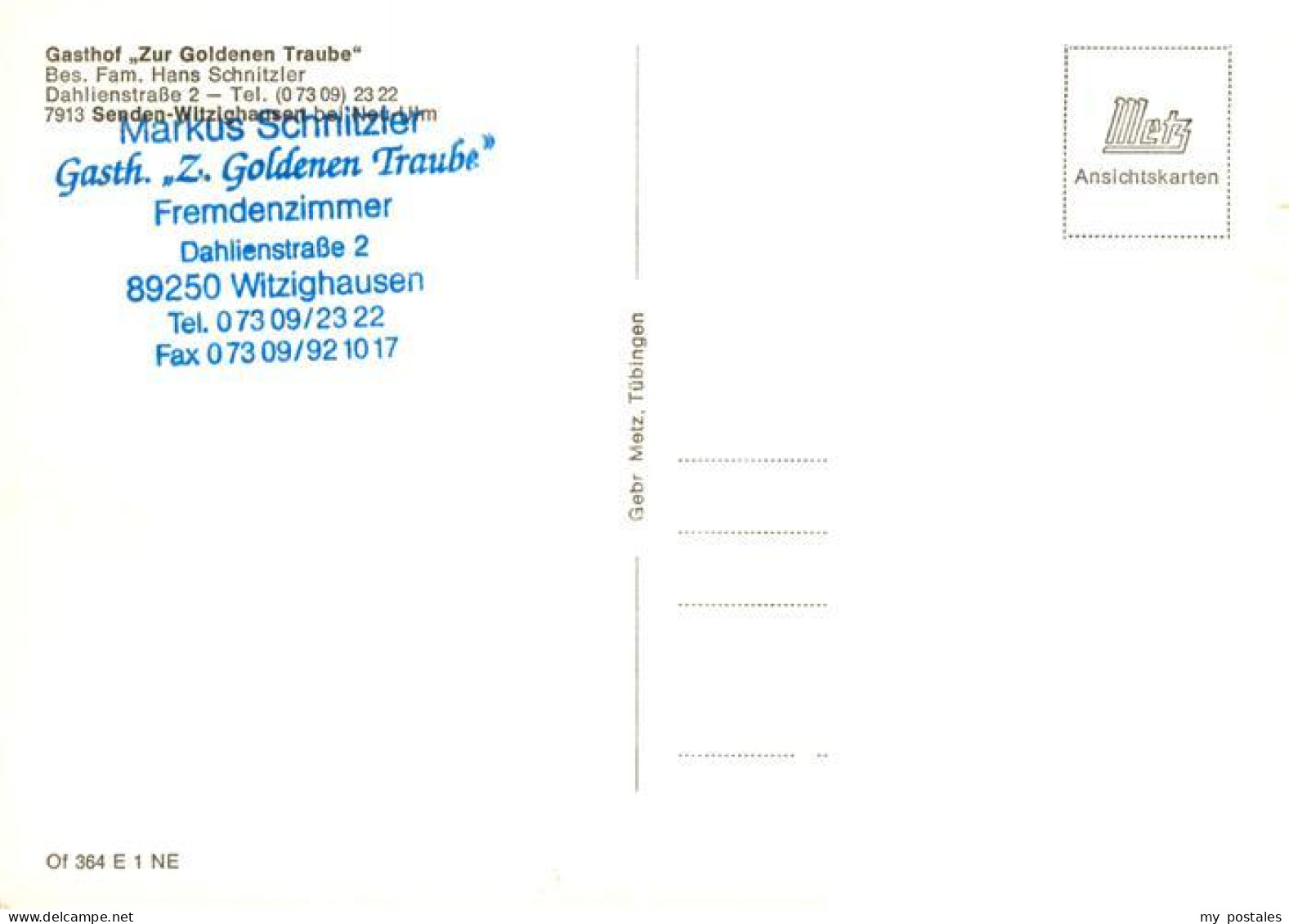 73910261 Witzighausen Gasthaus Zur Goldenen Traube Gastraeume - Senden