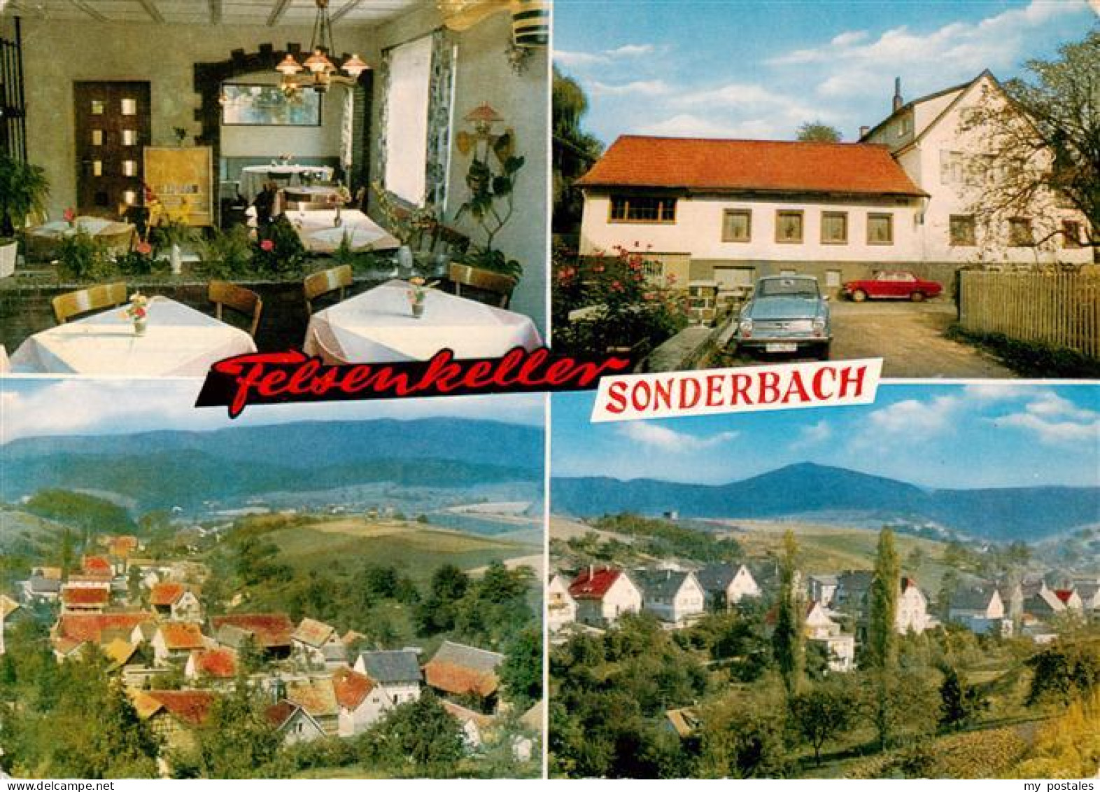 73910213 Sonderbach Gasthaus Pension Felsenkeller Gastraum Panorama - Heppenheim