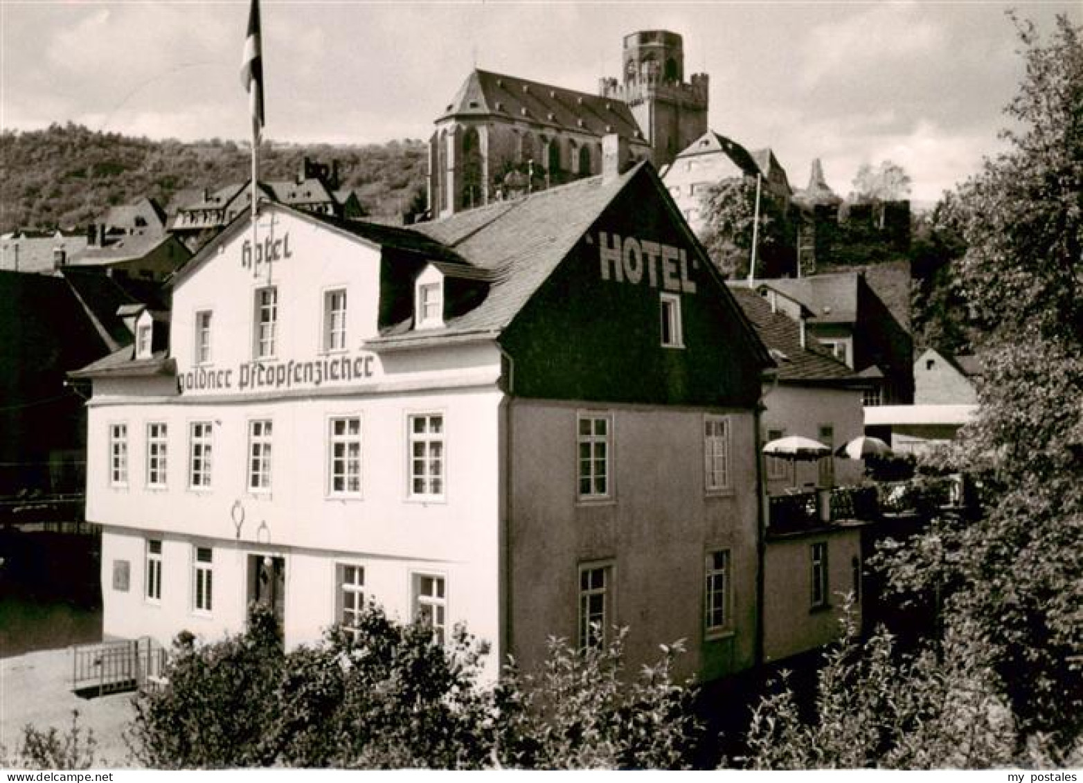 73870393 Oberwesel Rhein Hotel Goldner Pfropfenzieher Oberwesel Rhein - Oberwesel