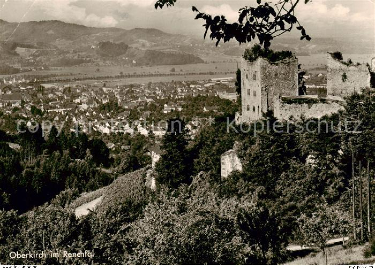 73835669 Oberkirch Baden Panorama Burgruine Oberkirch Baden - Oberkirch