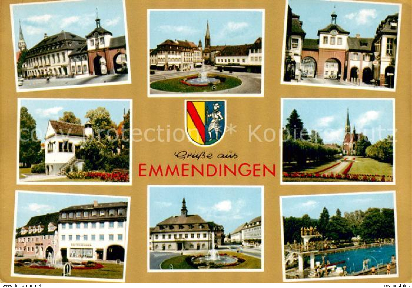 73835527 Emmendingen Orts Und Teilansichten Schwimmbad Rathaus Stadttor Emmendin - Emmendingen