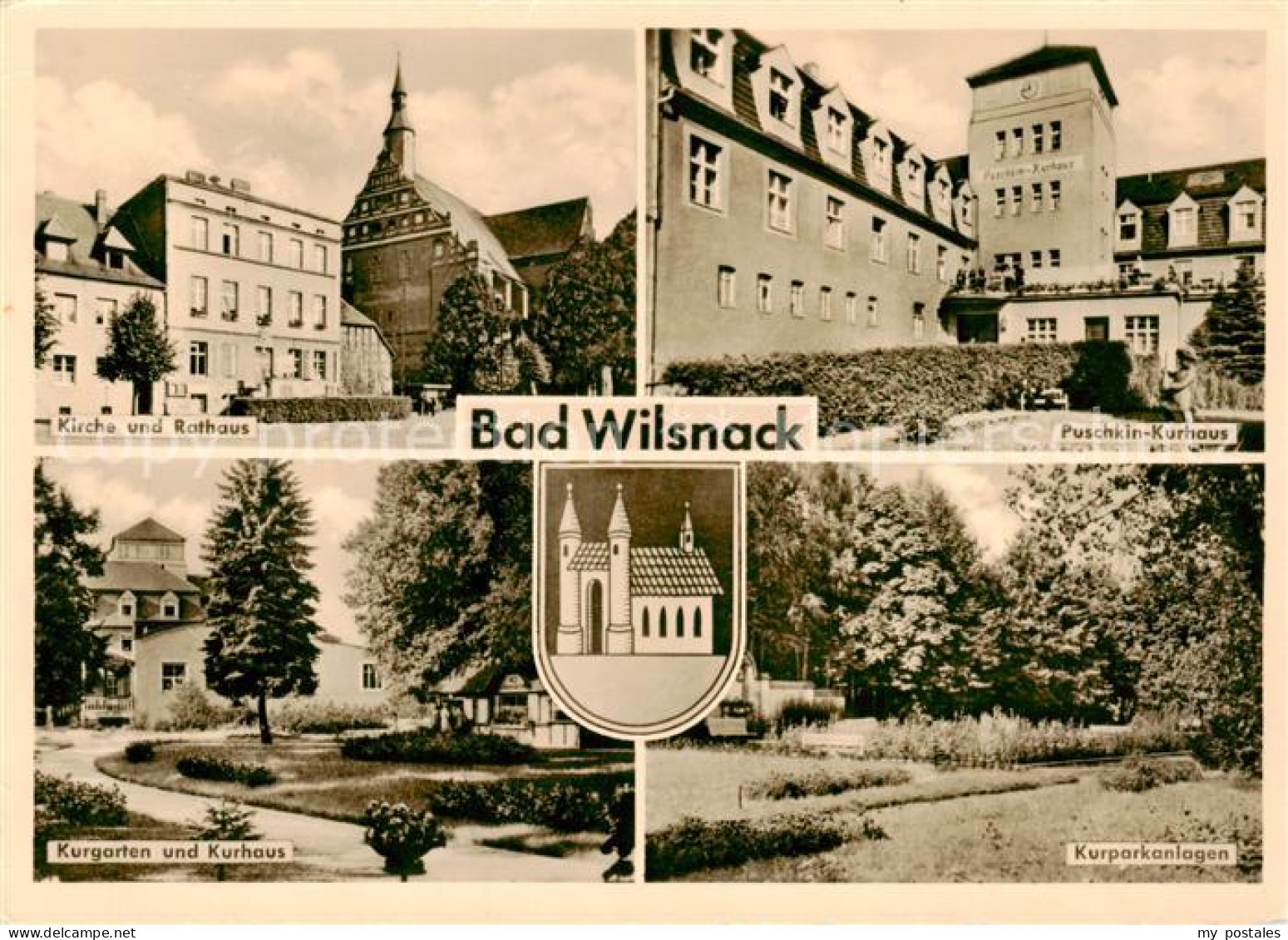 73835494 Bad Wilsnack Kirche Und Rathaus Puschkin Kurhaus Kurgarten Und Kurhaus  - Bad Wilsnack