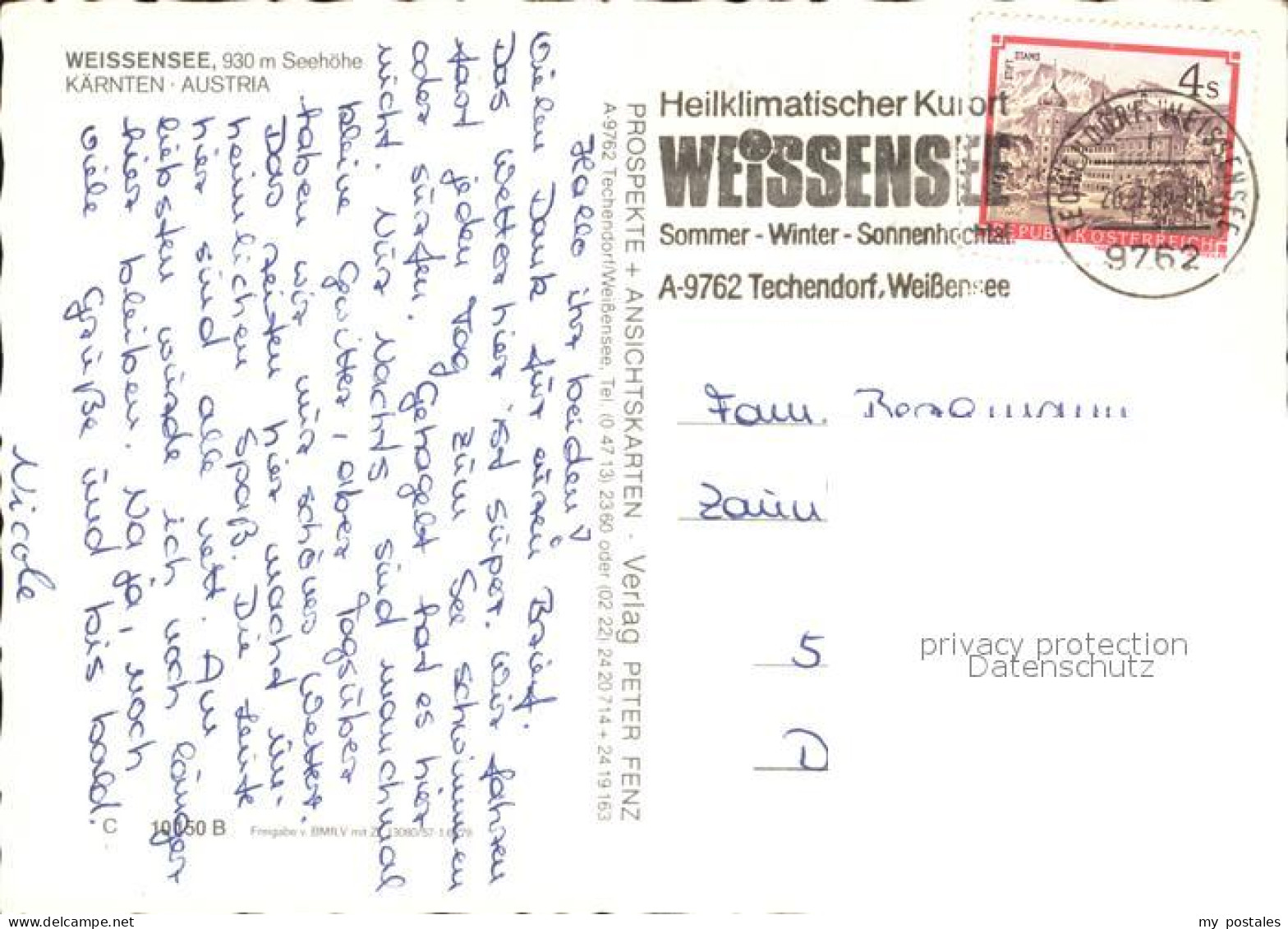 72238339 Weissensee Kaernten  Weissensee Kaernten - Weissensee
