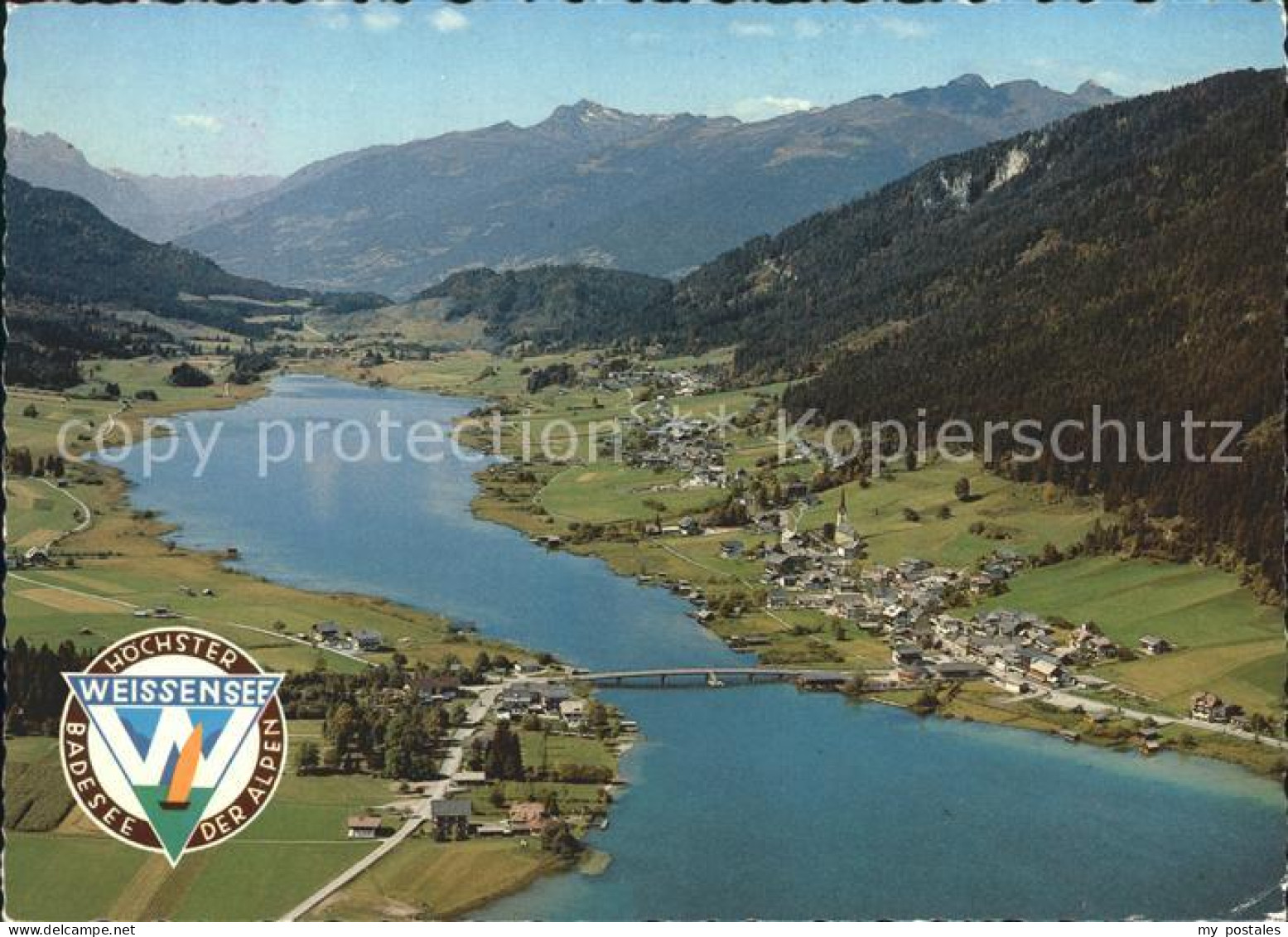 72235332 Weissensee Kaernten Alpenpanorama Fliegeraufnahme Weissensee - Weissensee