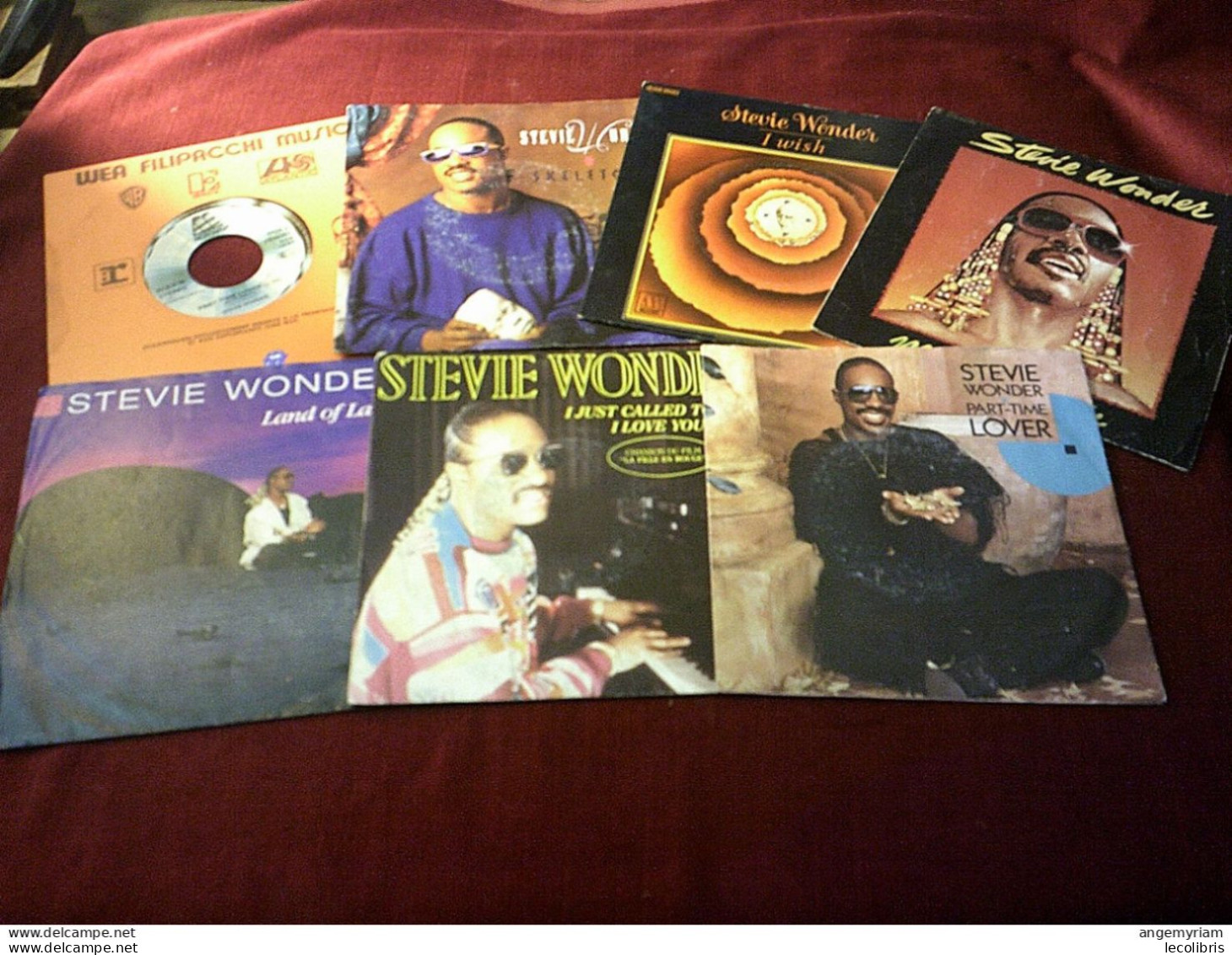 COLLECTION DE  21   / 45 TOURS  DE  STEVIE WONDER - Collections Complètes