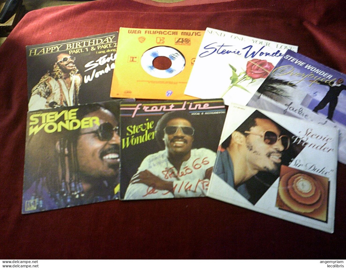 COLLECTION DE  21   / 45 TOURS  DE  STEVIE WONDER - Complete Collections