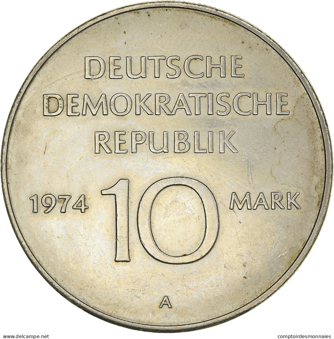 Monnaie, République Démocratique Allemande, 10 Mark, 1974, Berlin, TTB - Commemorations