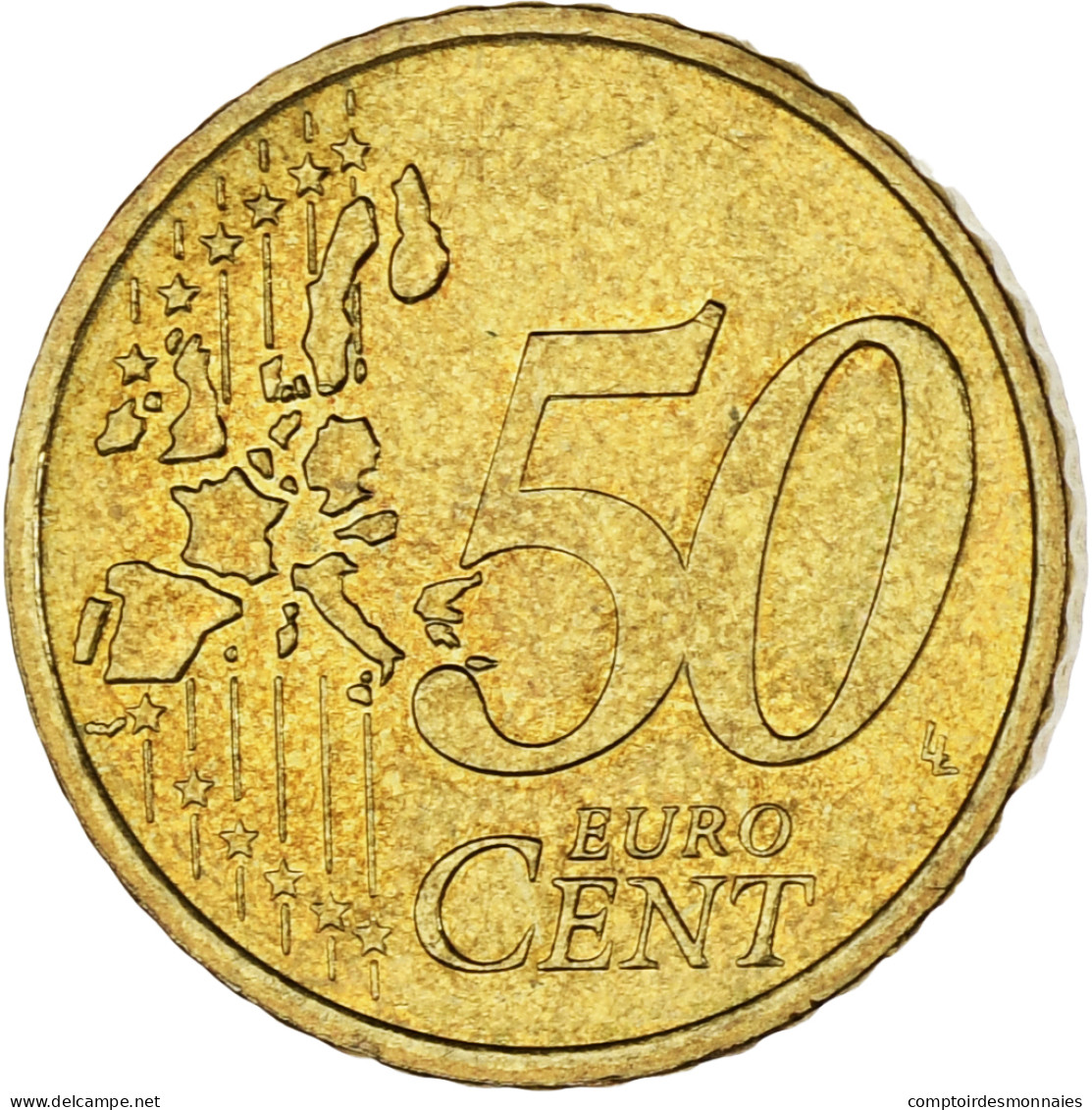 Monaco, Rainier III, 50 Euro Cent, 2001, Paris, SUP, Laiton, Gadoury:MC177 - Monaco