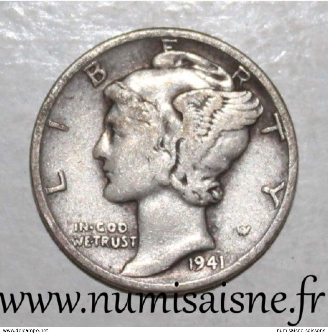 ÉTATS UNIS - KM 140 - 1 DIME 1941 - Philadelphie - MERCURY - TB/TTB - 1916-1945: Mercury (kwik)