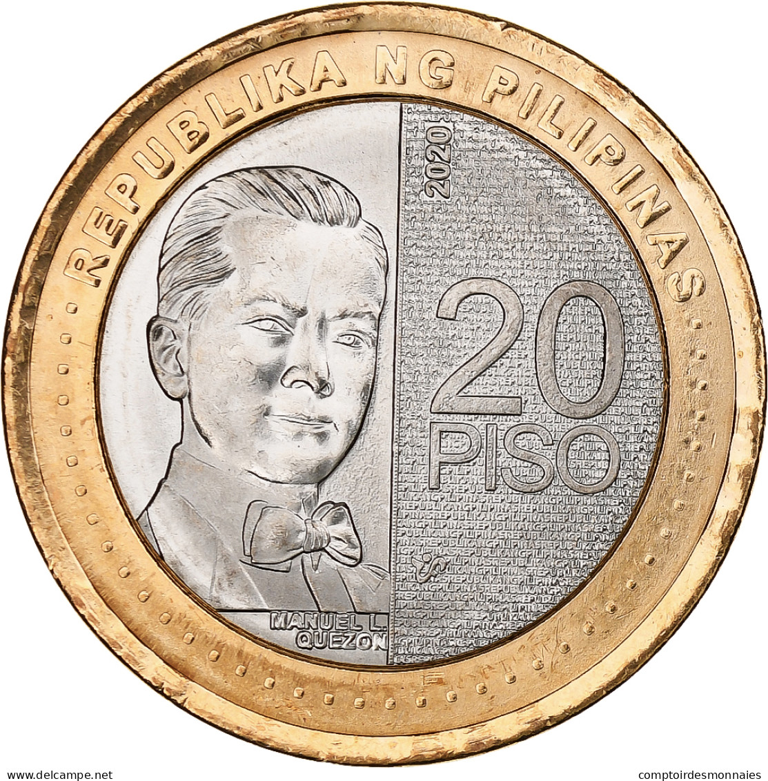 Philippines, 20 Piso, 2020, Bimétallique, SPL - Philippines