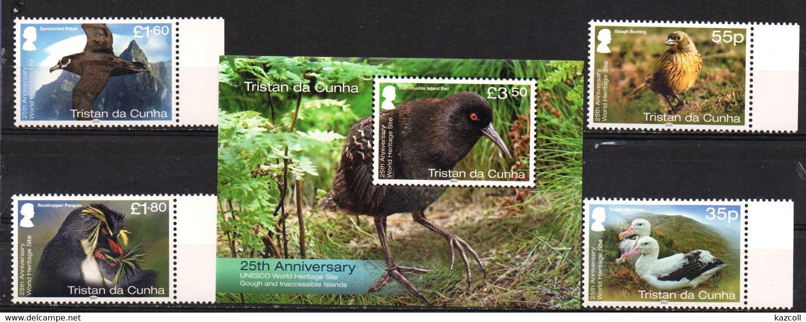 Tristan Da Cunha 2020.  Fauna.  Birds.  UNESCO Heritage Site MNH - Tristan Da Cunha