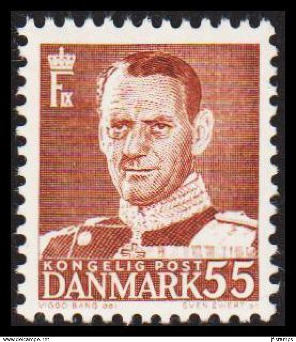 1951. DANMARK. Frederik IX 55 øre Never Hinged.  (Michel 315) - JF541112 - Brieven En Documenten