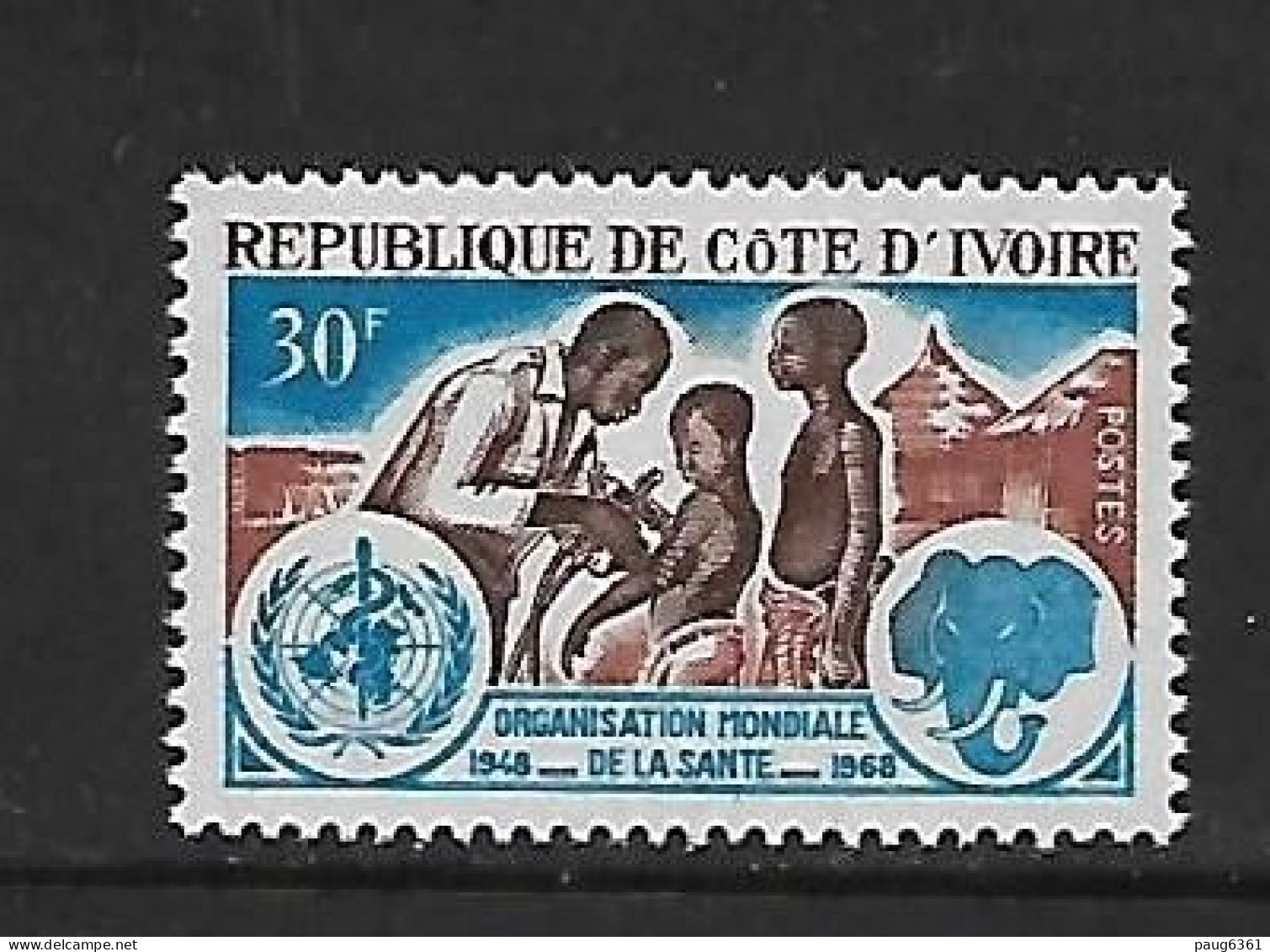 COTE D'IVOIRE 1968 OMS  YVERT N°280   NEUF MNH** - WGO
