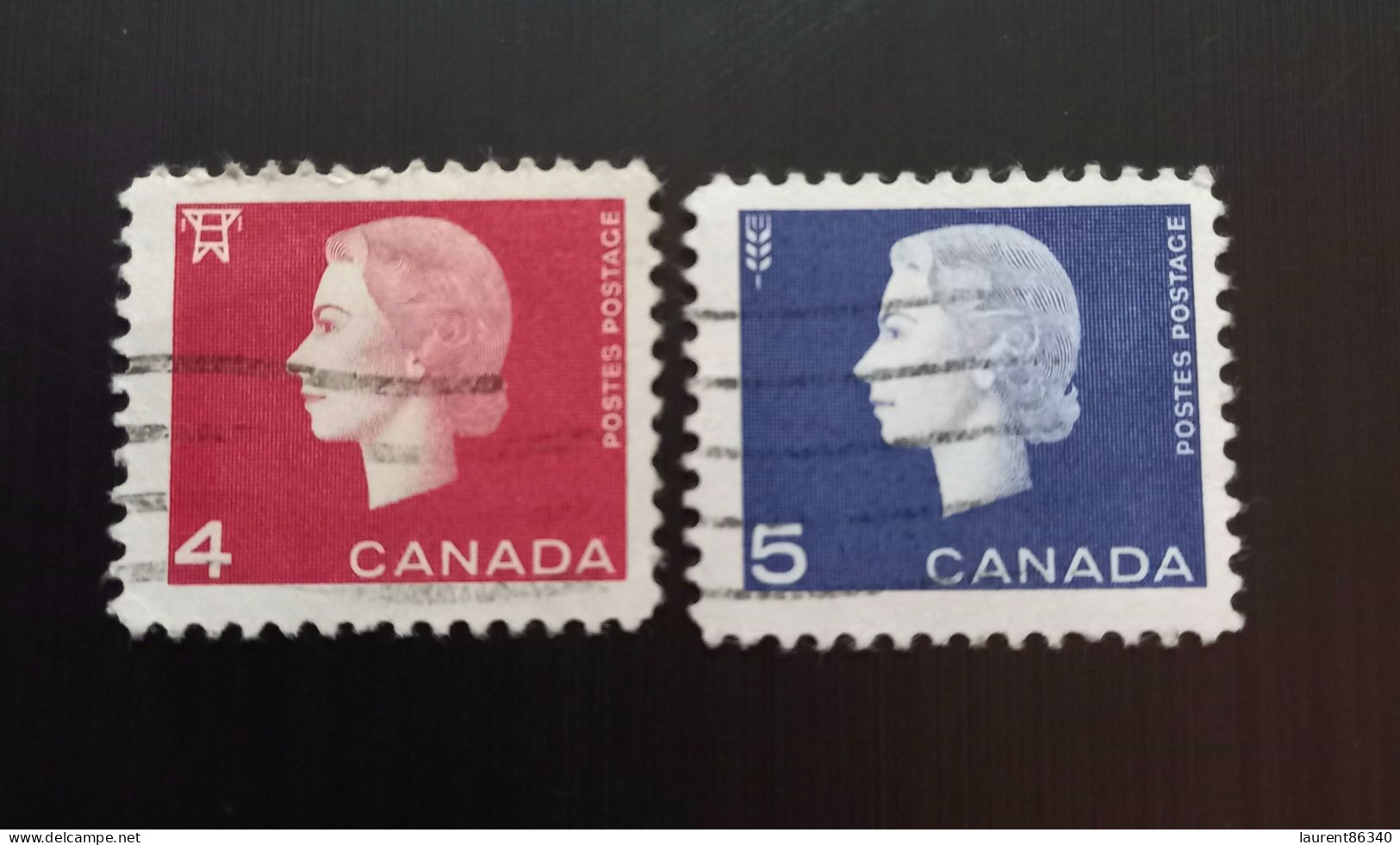 Canada 1962 Queen Elizabeth II  Modèle: Ernst Roch Gravure: Yves Baril & Donald J. Mitchell Perforation: 12 - Usados