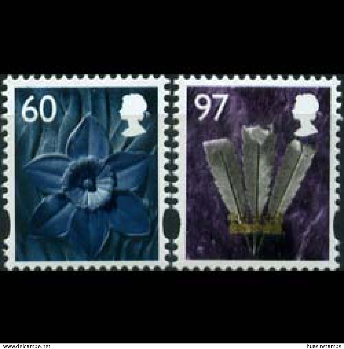 GB REGION-WALES 2010 - #36-7 Flora/Feather Set Of 2 MNH - Galles