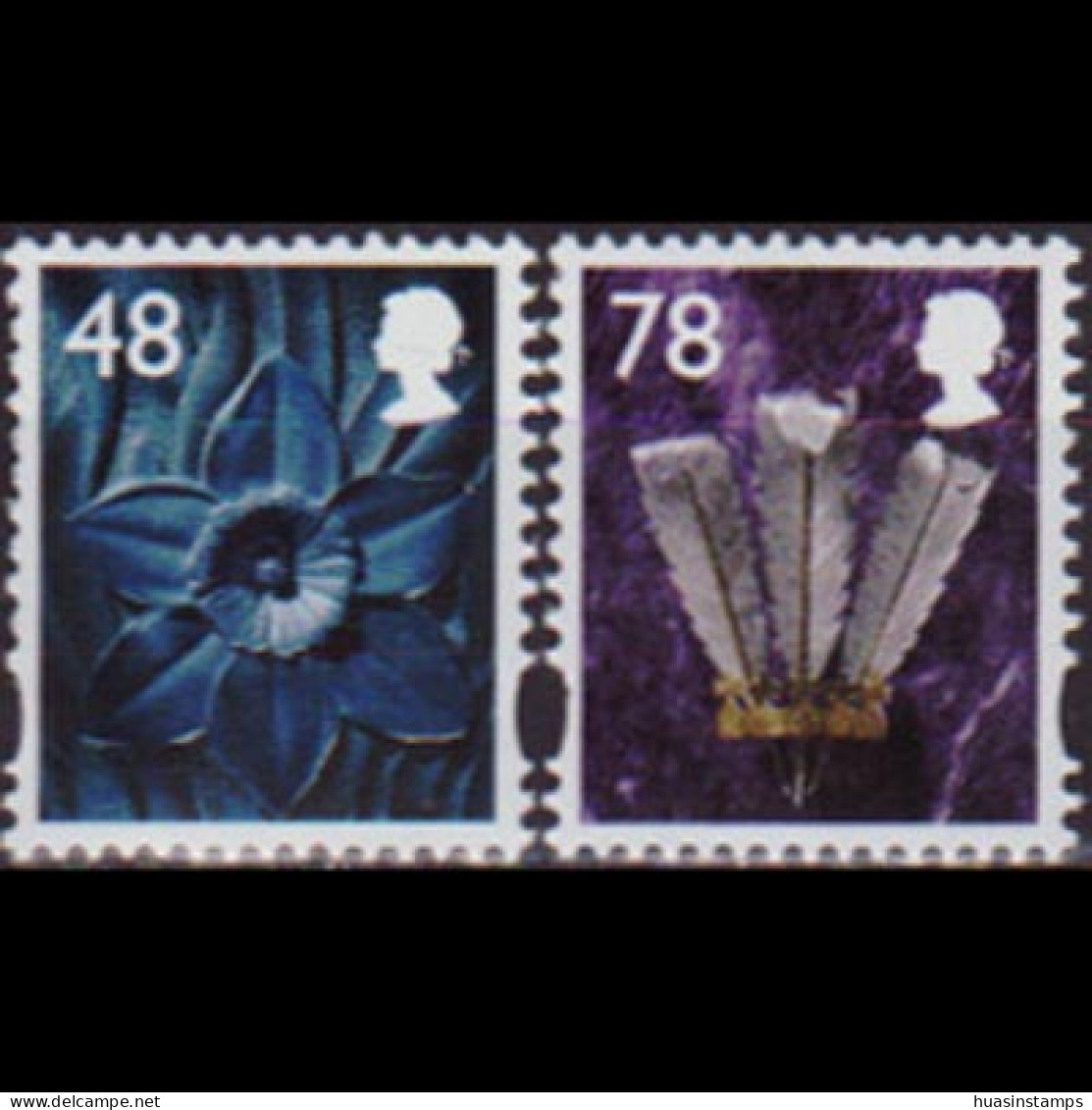 GB REGION-WALES 2007 - #29-30 Flora/Feather Set Of 2 MNH - Galles