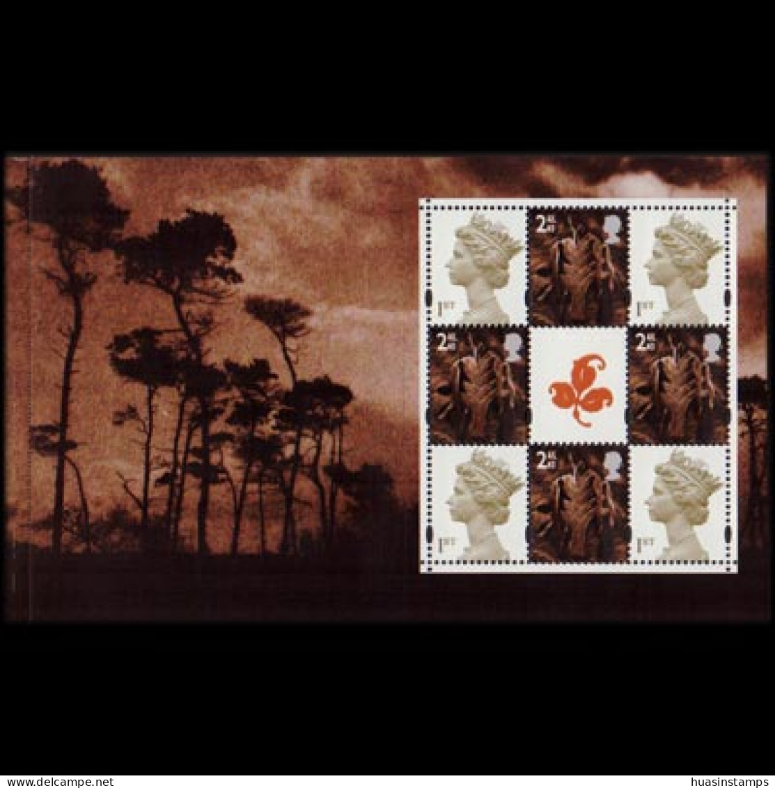 GB REGION-WALES 2002 - #18a Queen/Leek BP Set Of 8 MNH - Pays De Galles