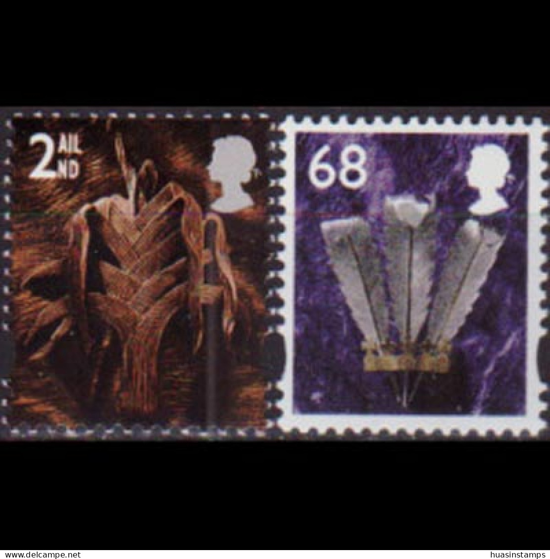 GB REGION-WALES 2002 - Scott# 18-9 Leek/Feather 2nd-65p MNH - Gales