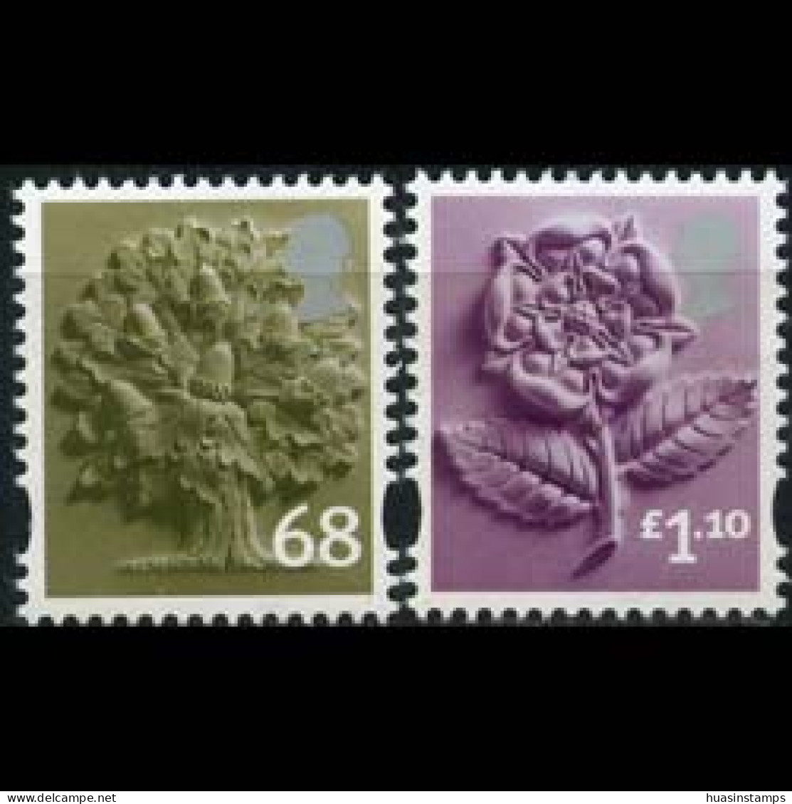 GB REGION-ENGLAND 2011 - #24-5 Oak/Tudor Rose Set Of 2 MNH - Inglaterra