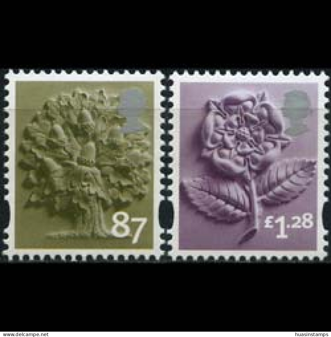 GB REGION-ENGLAND 2012 - #26-7 Oak/Tudor Rose Set Of 2 MNH - England