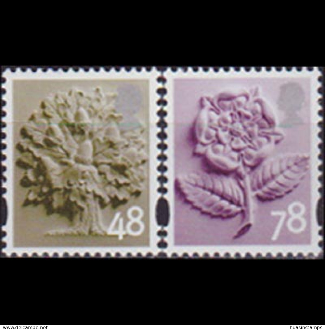 GB REGION-ENGLAND 2007 - #14-5 Oak/Tudor Rose Set Of 2 MNH - England