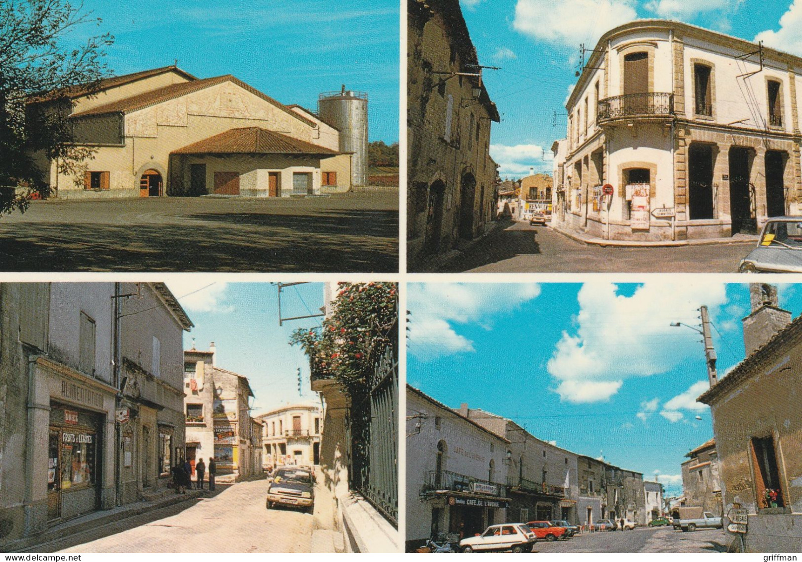 AIGUES VIVES LA CAVE COOPERATIVE LA MAIRIE GRANDE RUE CPSM 10X15 TBE - Aigues-Vives