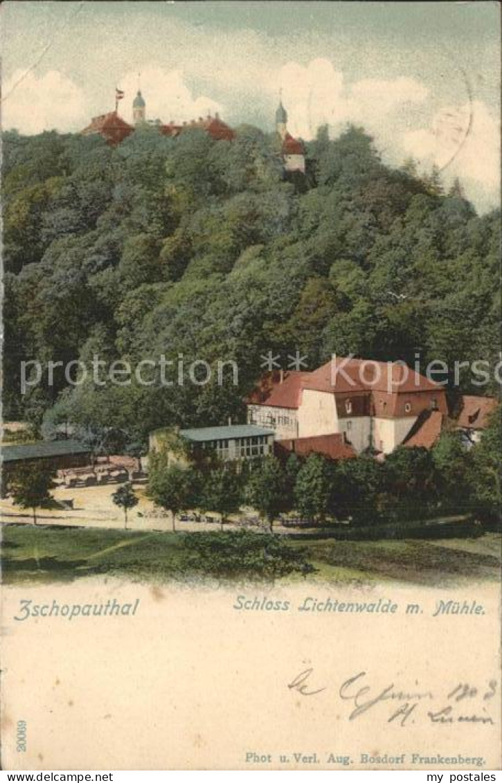 42246792 Zschopautal Schloss Lichtenwalde Mit Muehle Zschopautal - Zschopau