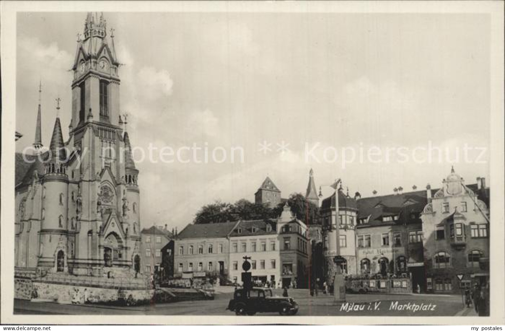 42236667 Mylau Marktplatz Mit Kirche Mylau - Mylau