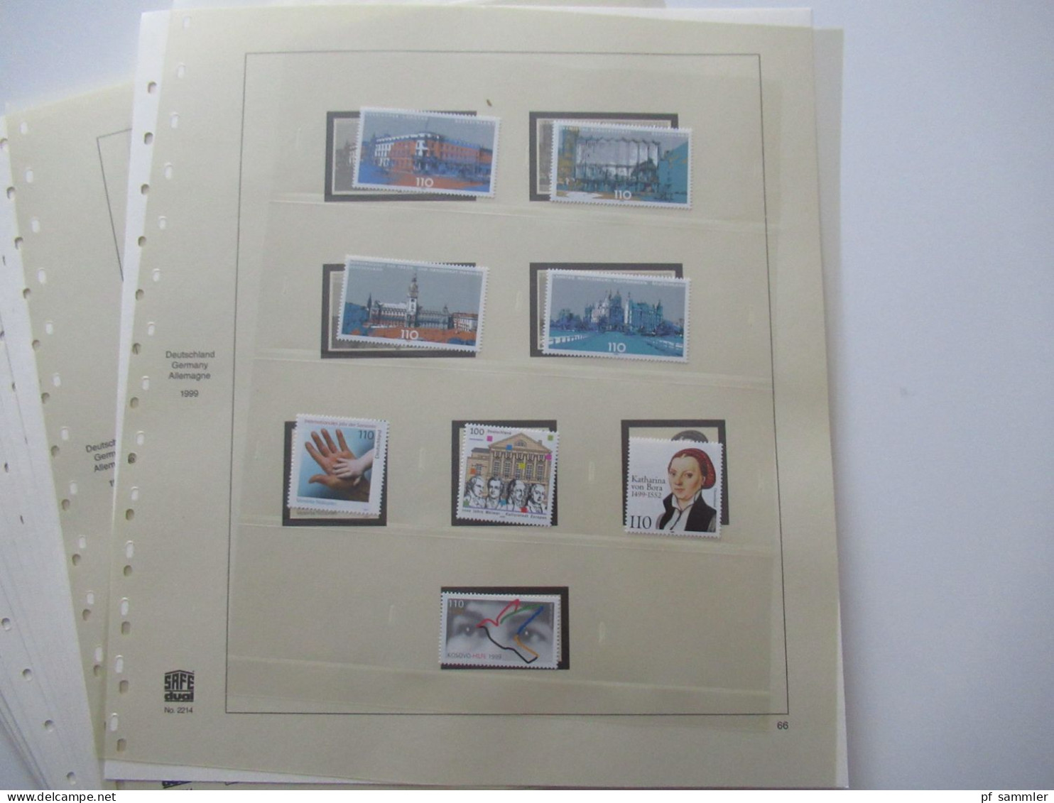 BRD / Bund Sammlung 1996 - 2000 postfrisch / ** Marken auf Vordruckseiten Safe Dual