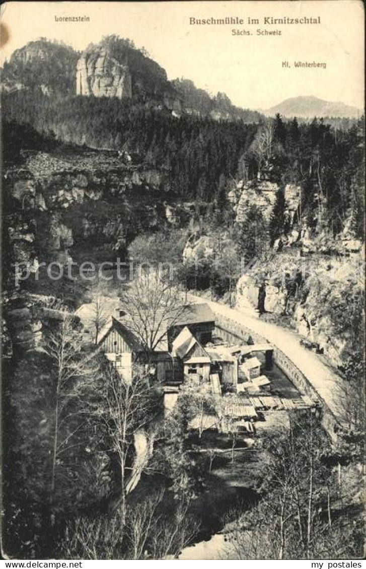 42236392 Kirnitzschtal Buschmuehle Kleiner Winterberg Kirnitzschtal - Kirnitzschtal