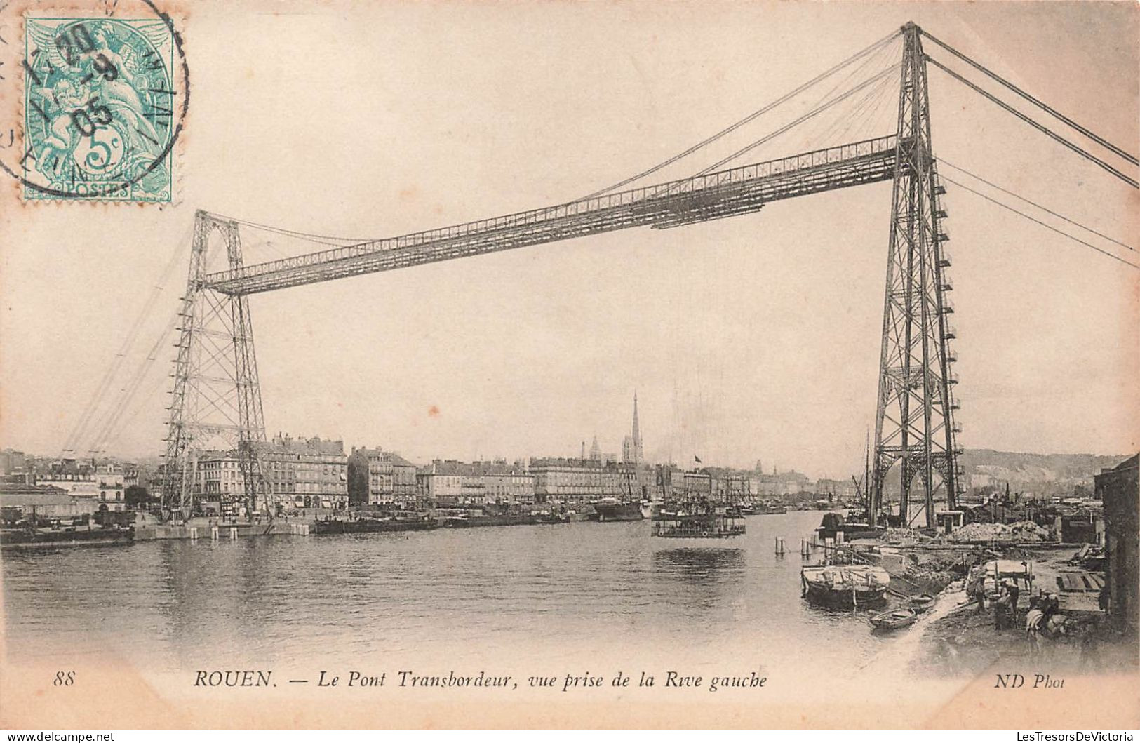 FRANCE - Rouen - Le Pont Transbordeur Prise De La Rive Gauche - Carte Postale Ancienne - Rouen