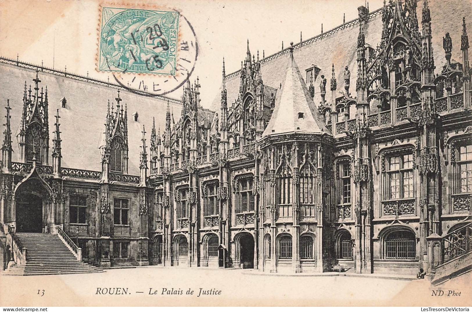 FRANCE - Rouen - Vue Générale Du Palais De Justice - Carte Postale Ancienne - Rouen