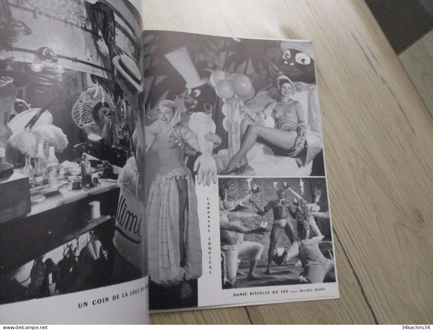 ST 35 Programme illustré avec texte pubs et photo dont nu nude Lido