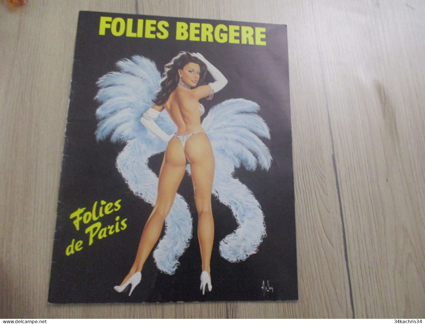 ST 35 Programme Illustré Avec Texte Pubs Et Photo Dont Nu Nude Folies Bergère Aslan - Programme