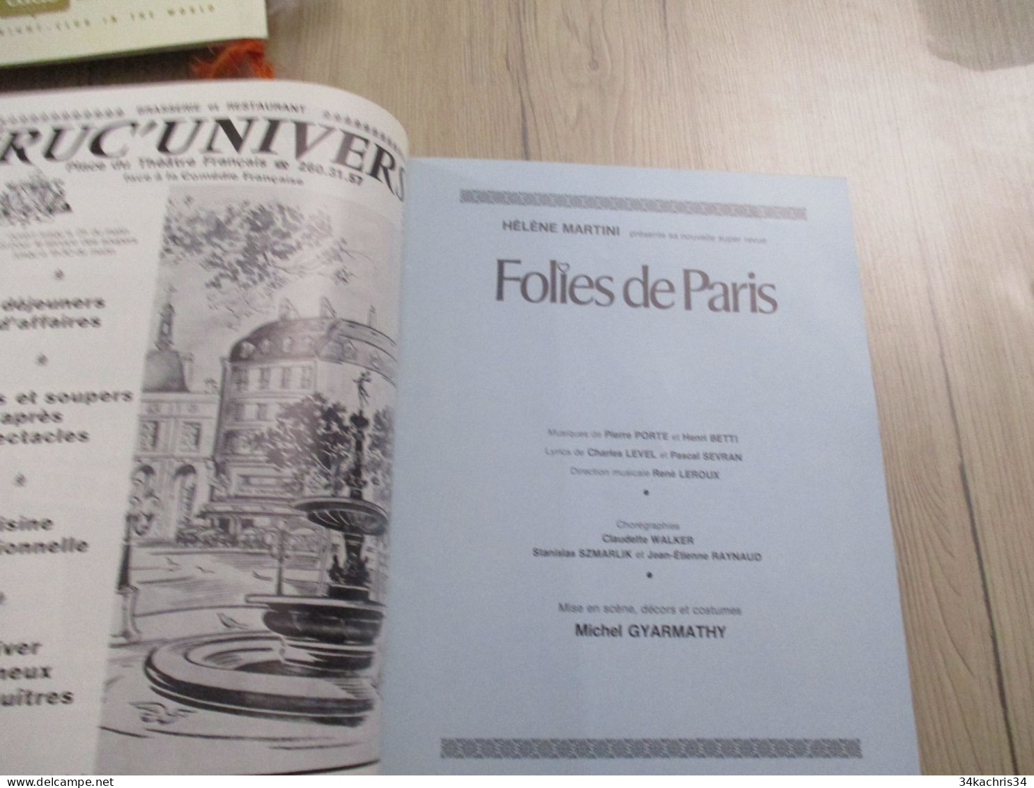 ST 35 Programme Illustré Avec Texte Pubs Et Photo Dont Nu Nude Folies Bergère Aslan - Programas