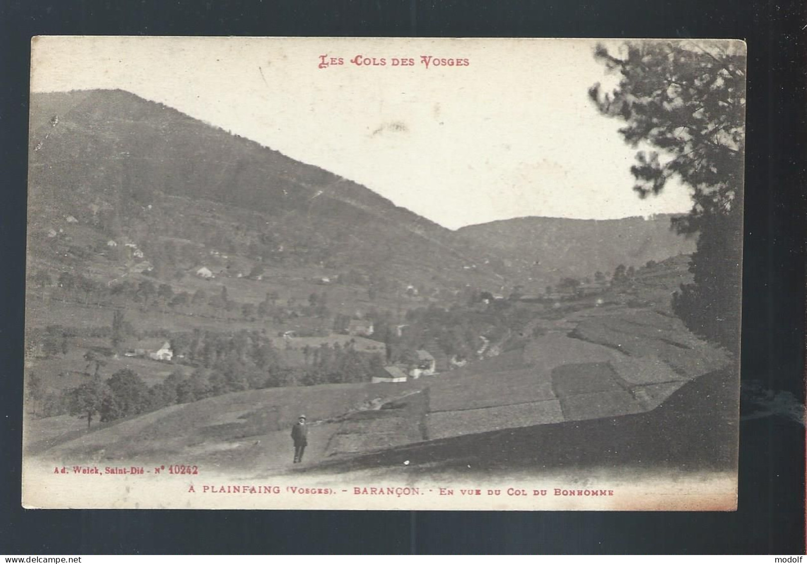 CPA - 88 - Les Cols Des Vosges - A Plainfaing - Barançon - En Vue Du Col Du Bonhomme - Circulée - Plainfaing