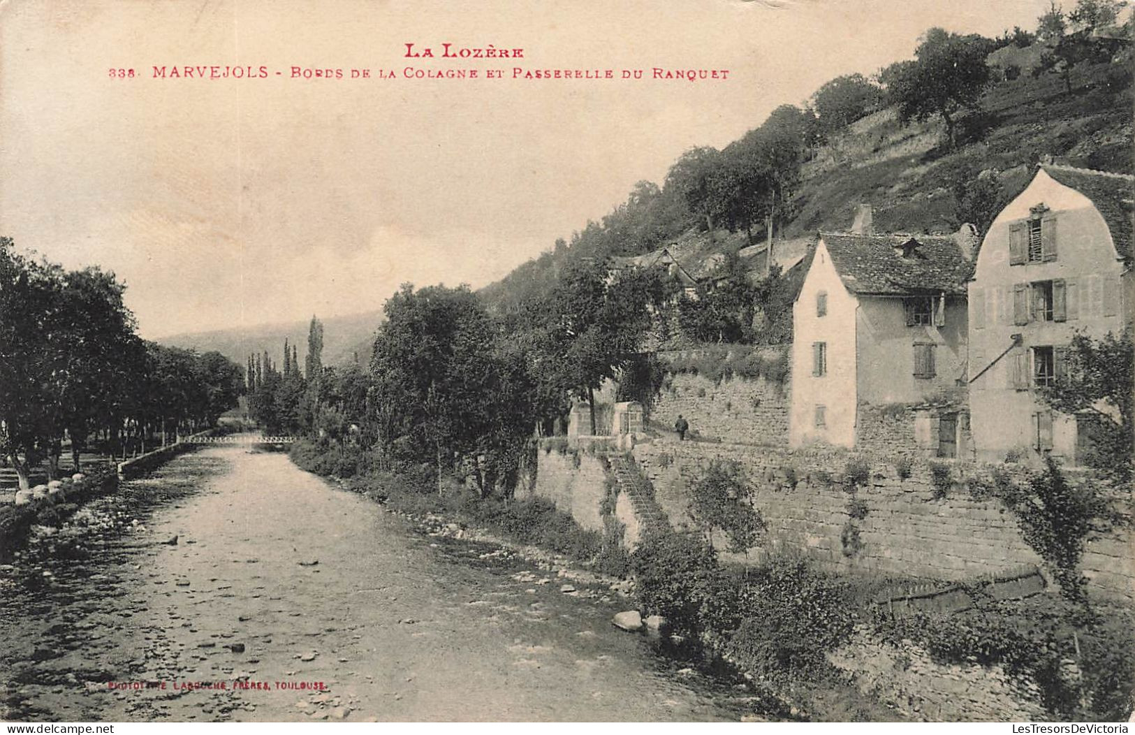 FRANCE - La Lozère Illustrée -  Marvejols - Bords De La Colagne Et Passerelle Du Ranquet - Carte Postale Ancienne - Marvejols