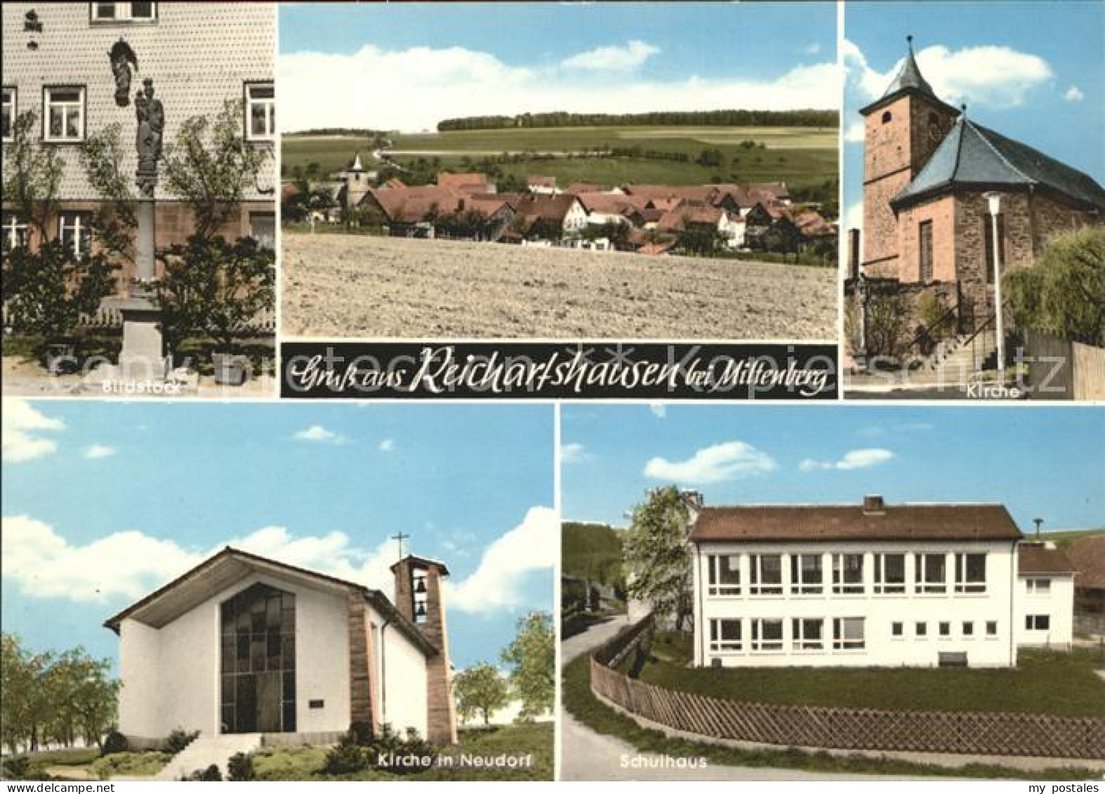 41562359 Reichartshausen Amorbach Bildstock Kirche Neudorf Schulhaus Amorbach - Amorbach