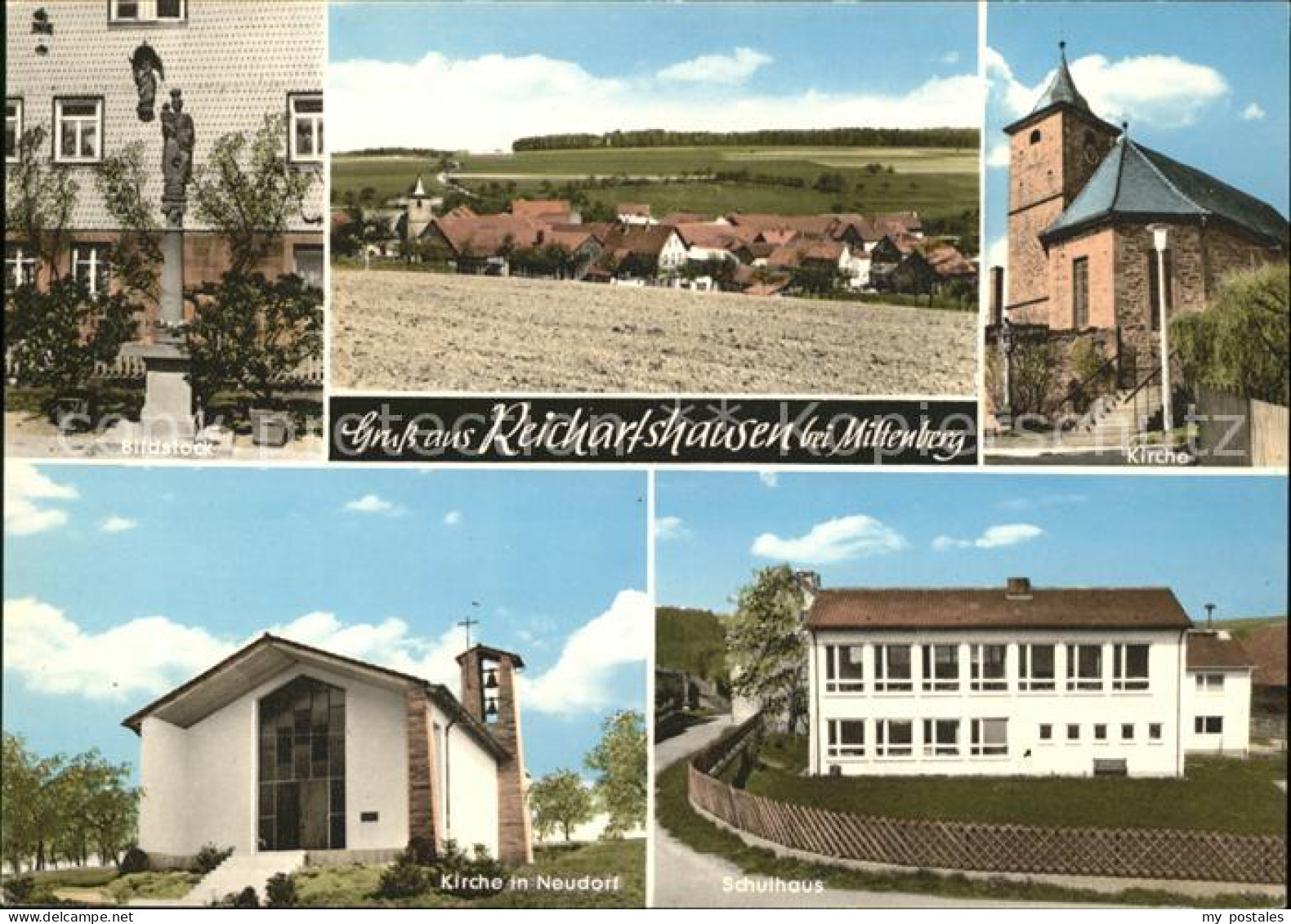 41562358 Reichartshausen Amorbach Bildstock Kirche Neudorf Schulhaus Amorbach - Amorbach