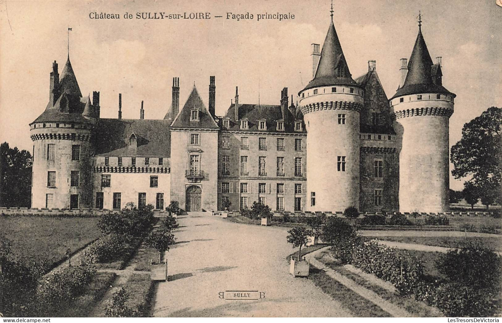 FRANCE - Château De Sully Sur Loire - Façade Principale - Carte Postale Ancienne - Sully Sur Loire