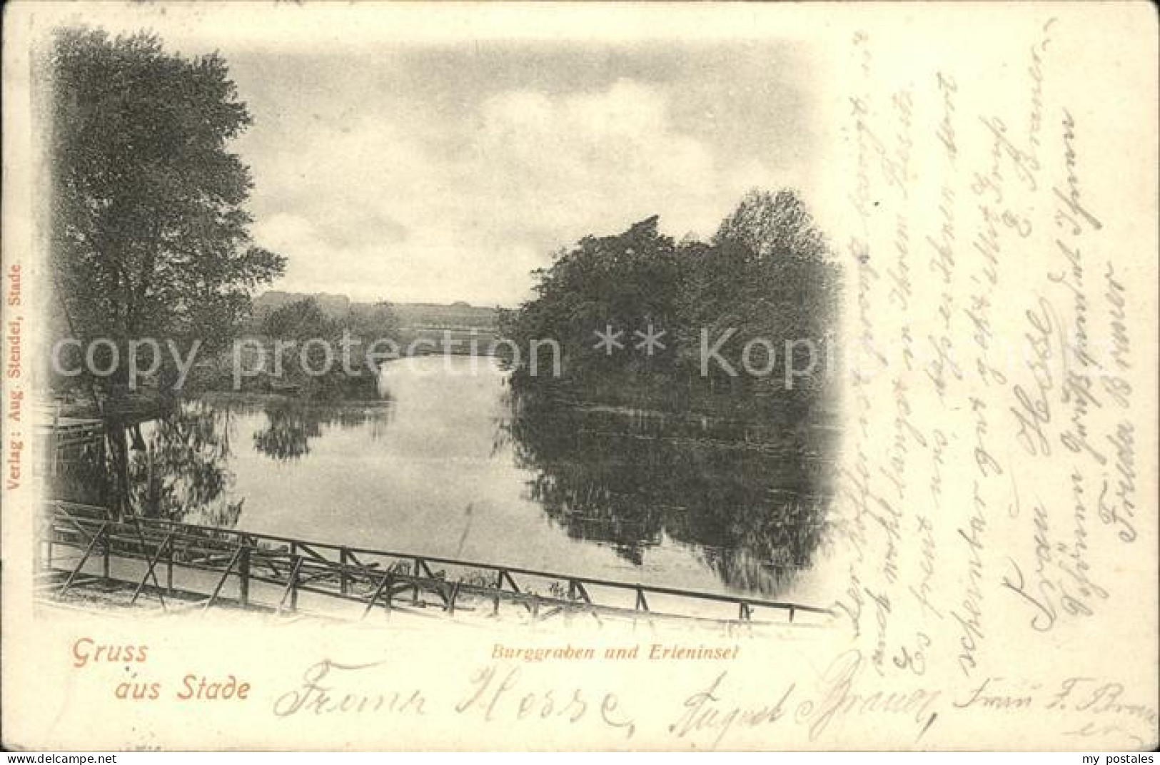 41562168 Stade Niederelbe Partie An Der Elbe Bruecke Steg Stade - Stade