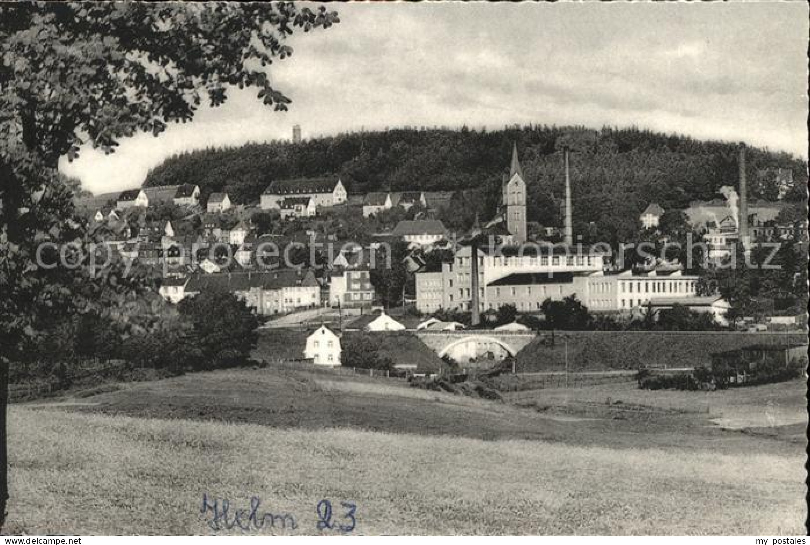 41562158 Helmbrechts Oberfranken Ortsansicht Mit Kirche Helmbrechts - Helmbrechts