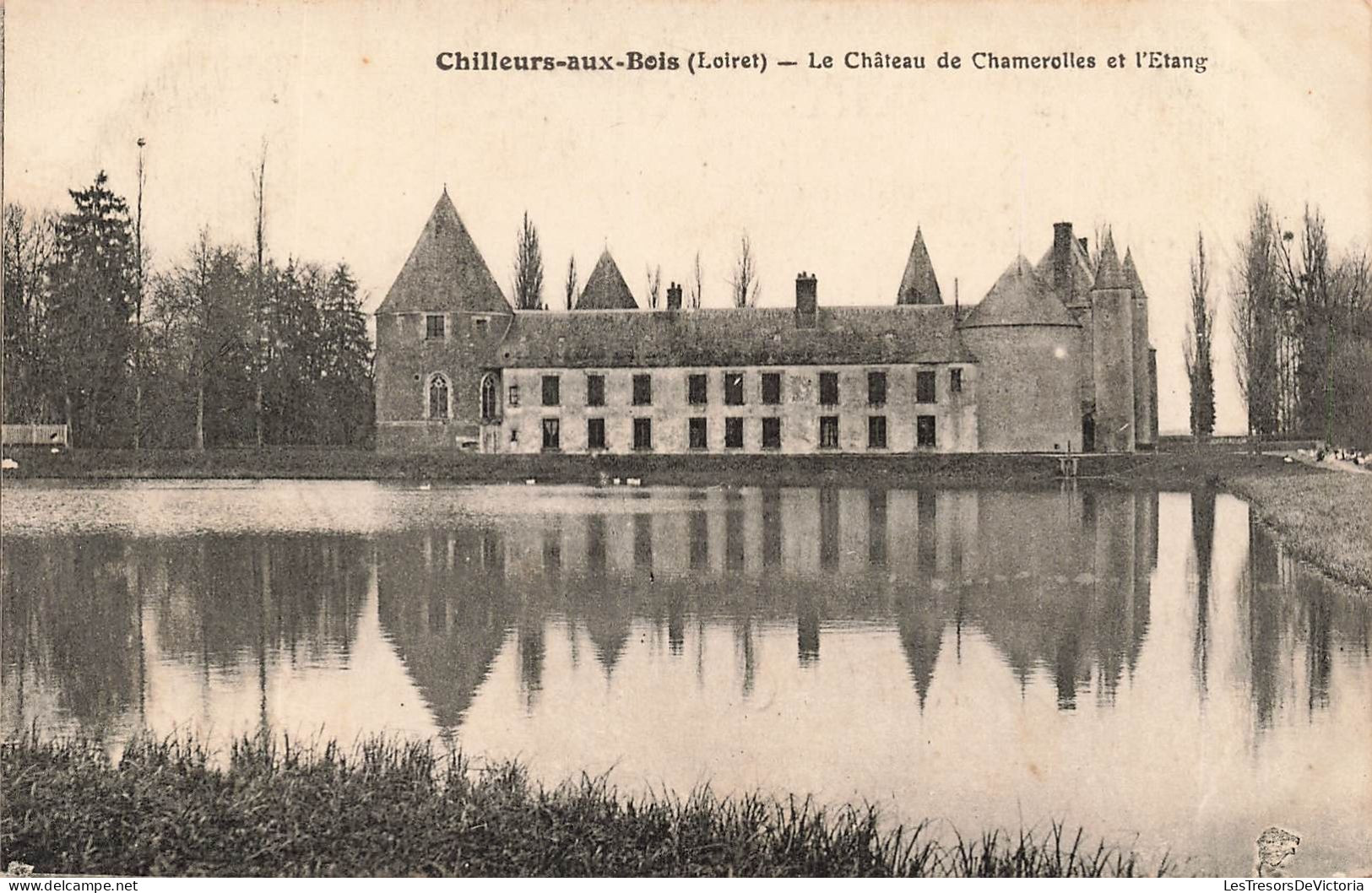 FRANCE - Chilleurs Aux Bois - Le Château De Chamerolles Et L'étang - Carte Postale Ancienne - Other & Unclassified