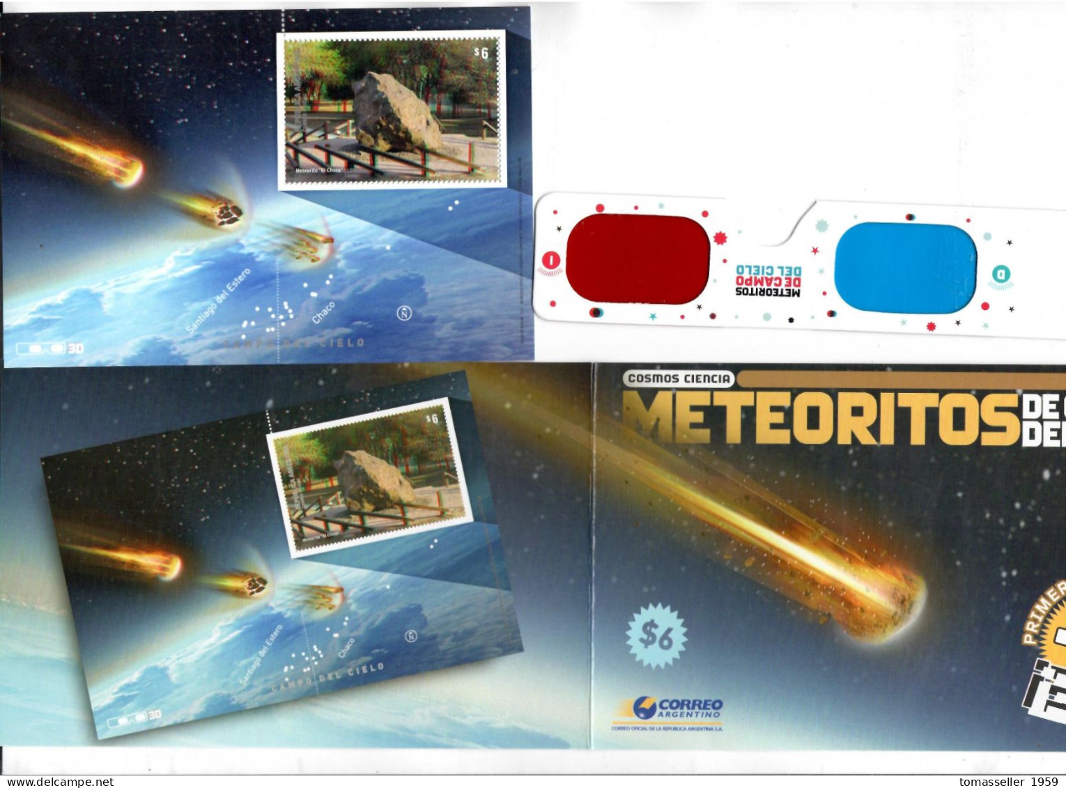 ARGENTINA -2007-postahe Stamp With Glasses "Meteoritos Decamp Delcielo" - Komplette Jahrgänge