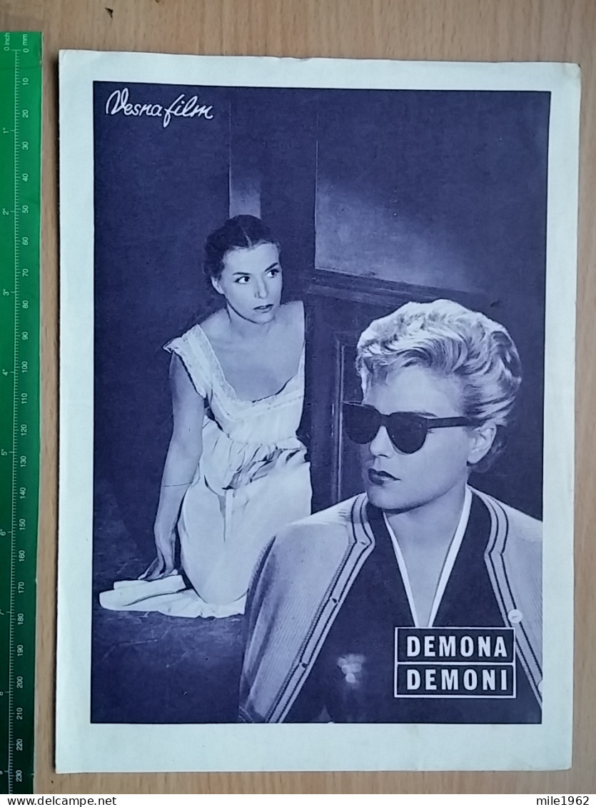 Prog 56 - Diabolique (1955) -Les Diaboliques - Simone Signoret, Véra Clouzot, Paul Meurisse - Publicité Cinématographique