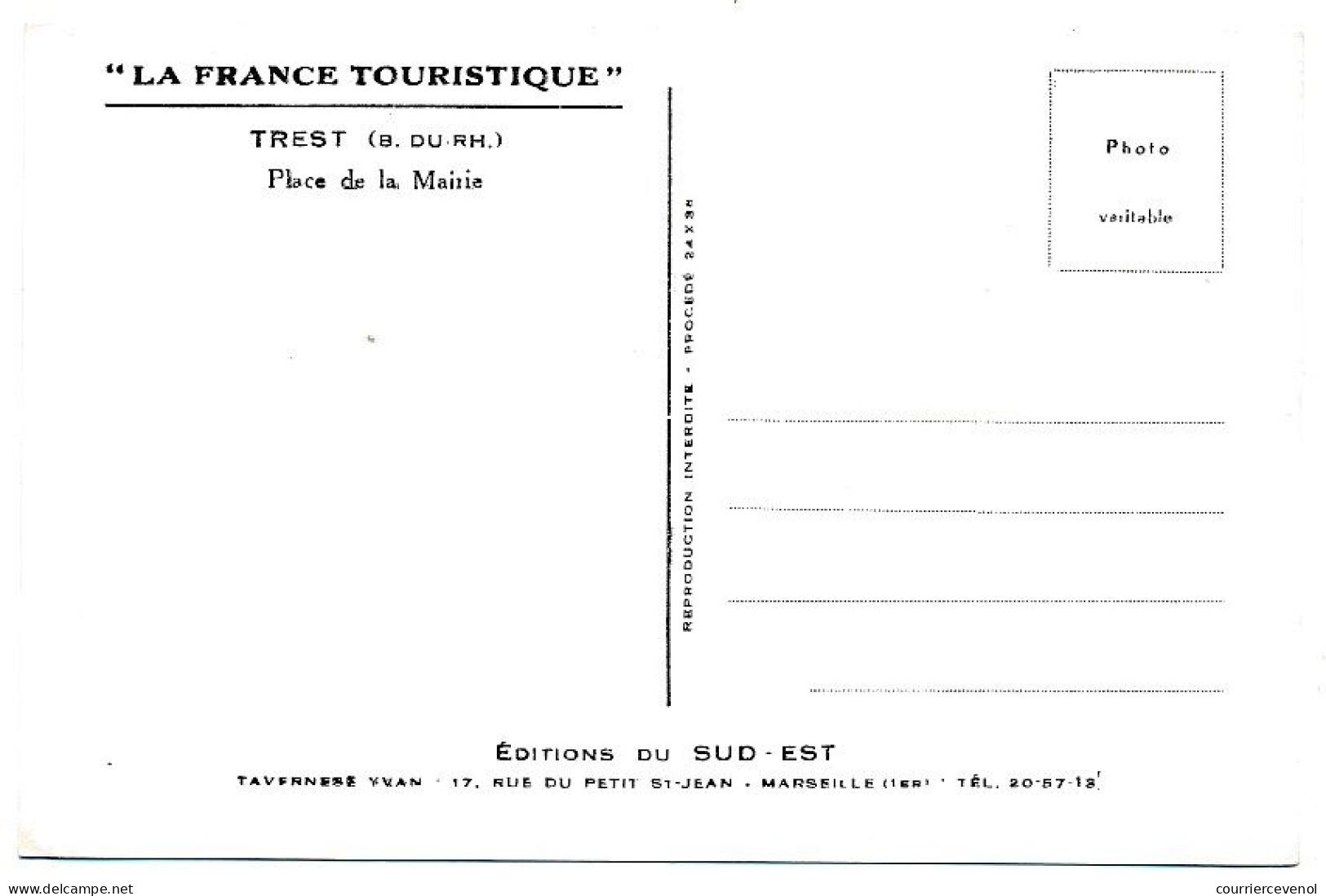 CPSM - TRETS (Bouches Du Rhône) - Place De La Mairie - Trets